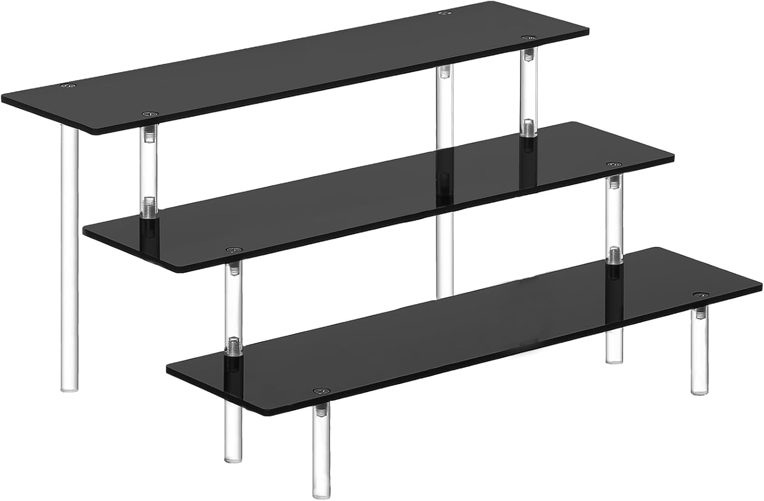 Cupcake Stand Tier - 3 Tier Perfume Organizer Stand, Black