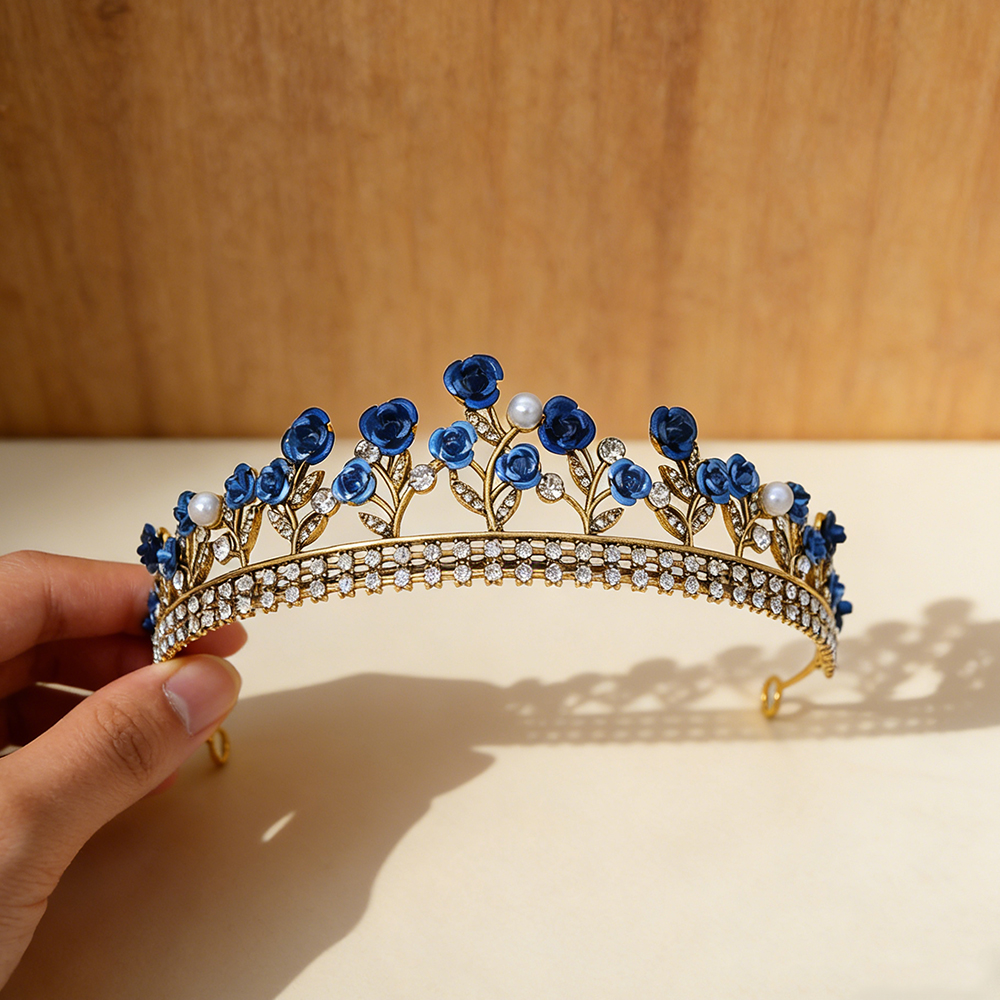 Event Suppliers - Baroque Crown Wedding Headwear for Women