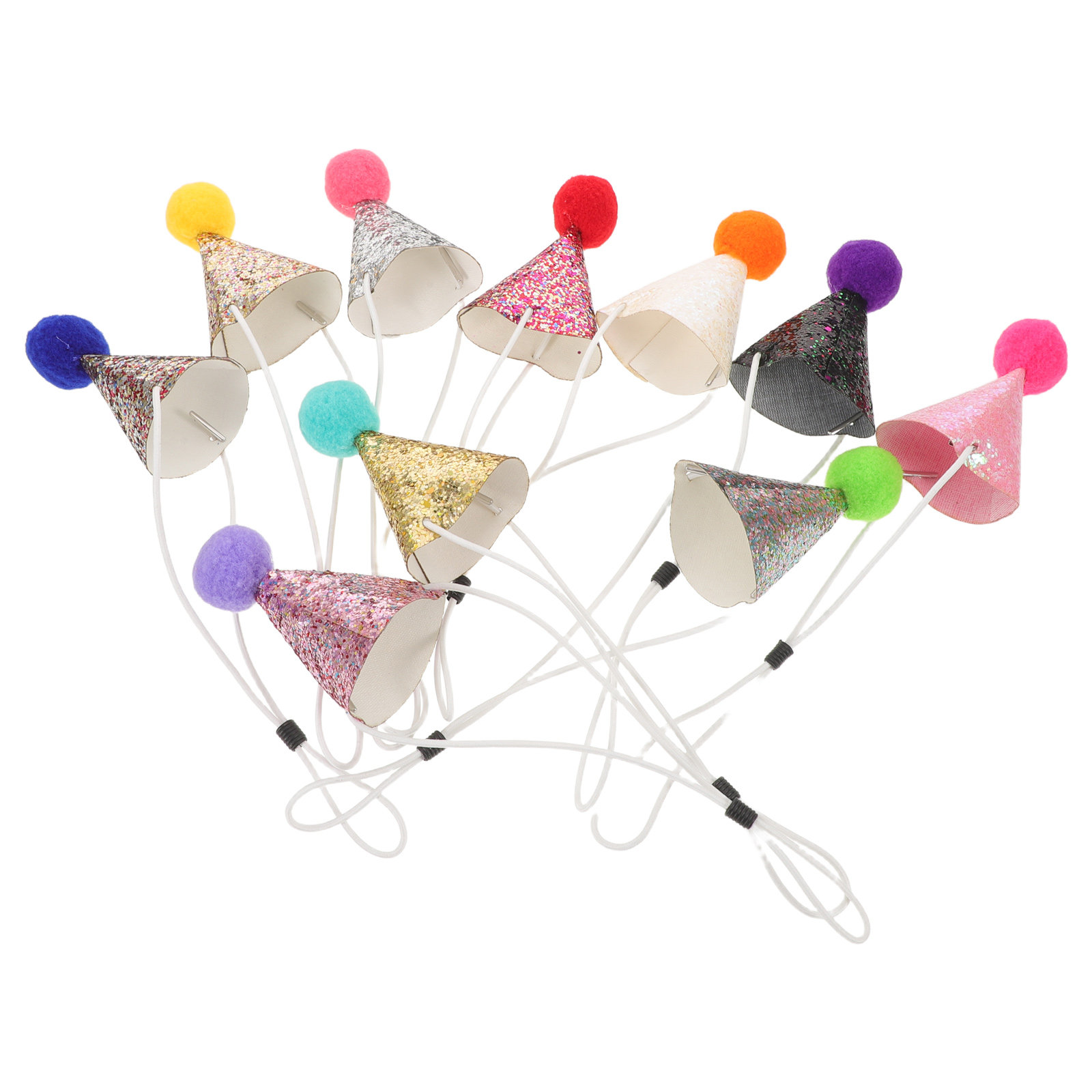 Party Hat Cone - 10Pcs Pet Birthday Party Hat for