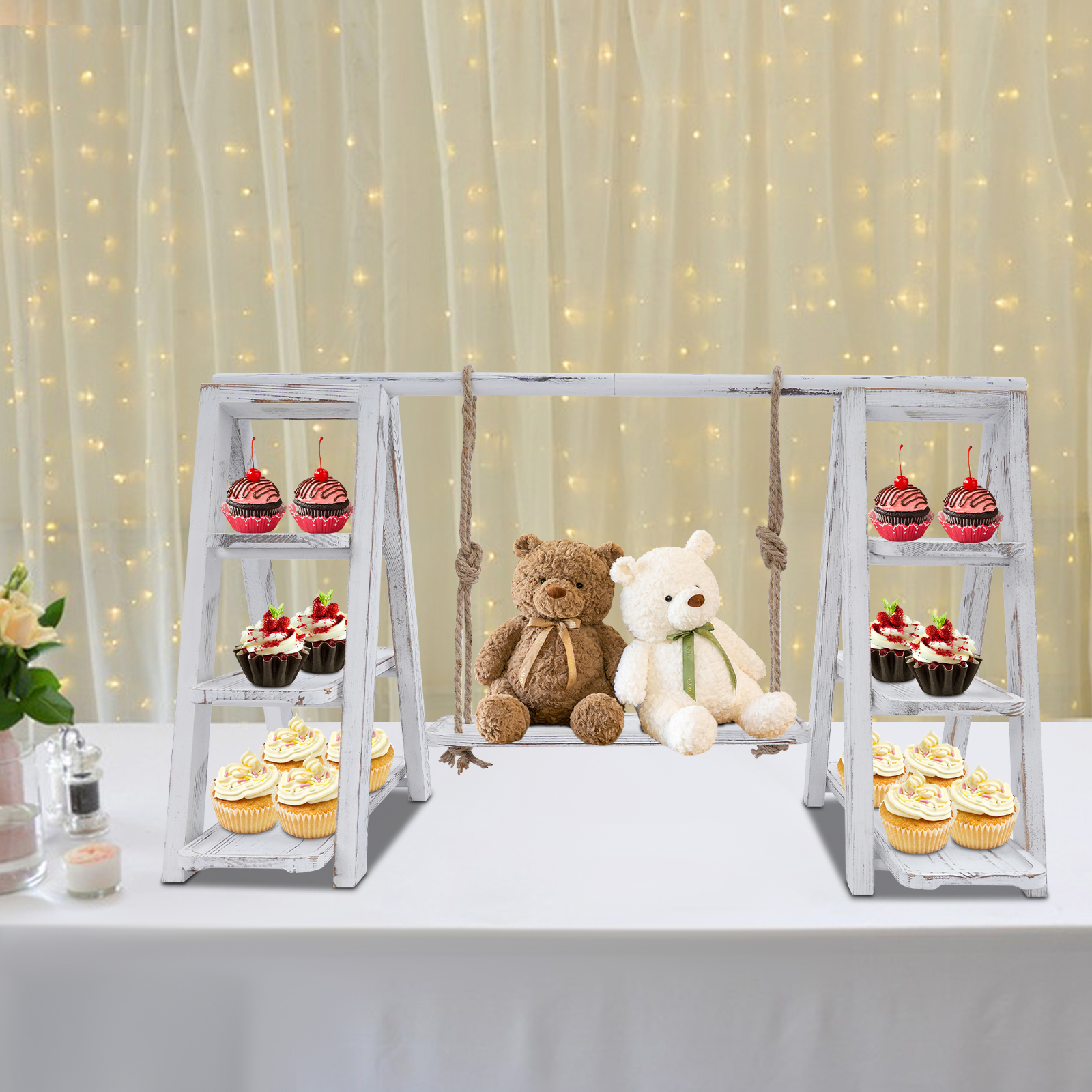 3-Tier A-Shape Cupcake Stand W - đánh giá và giá Cupcake Stand Tier