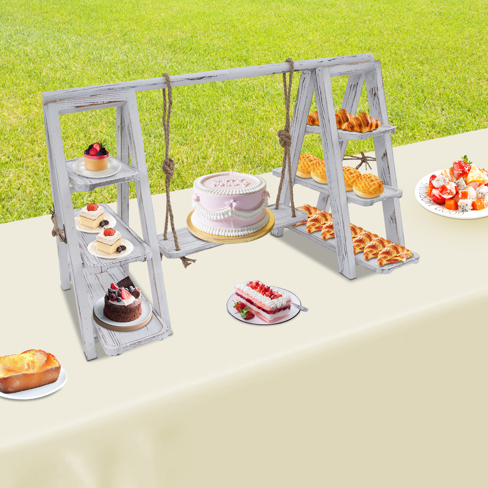 3-Tier A-Shape Cupcake Stand W - đánh giá và giá Cupcake Stand Tier