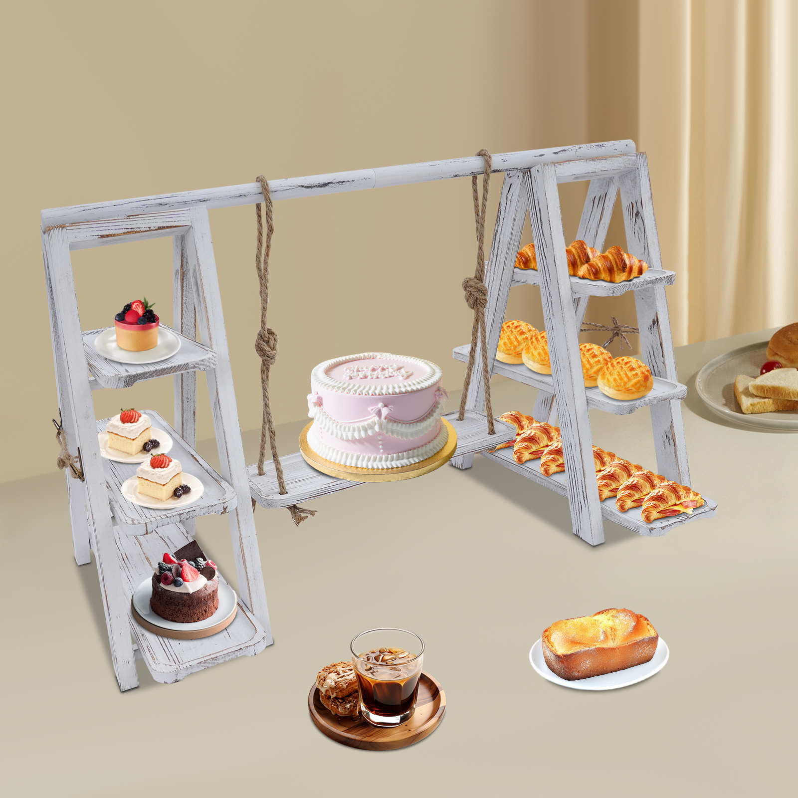 3-Tier A-Shape Cupcake Stand W - đánh giá và giá Cupcake Stand Tier