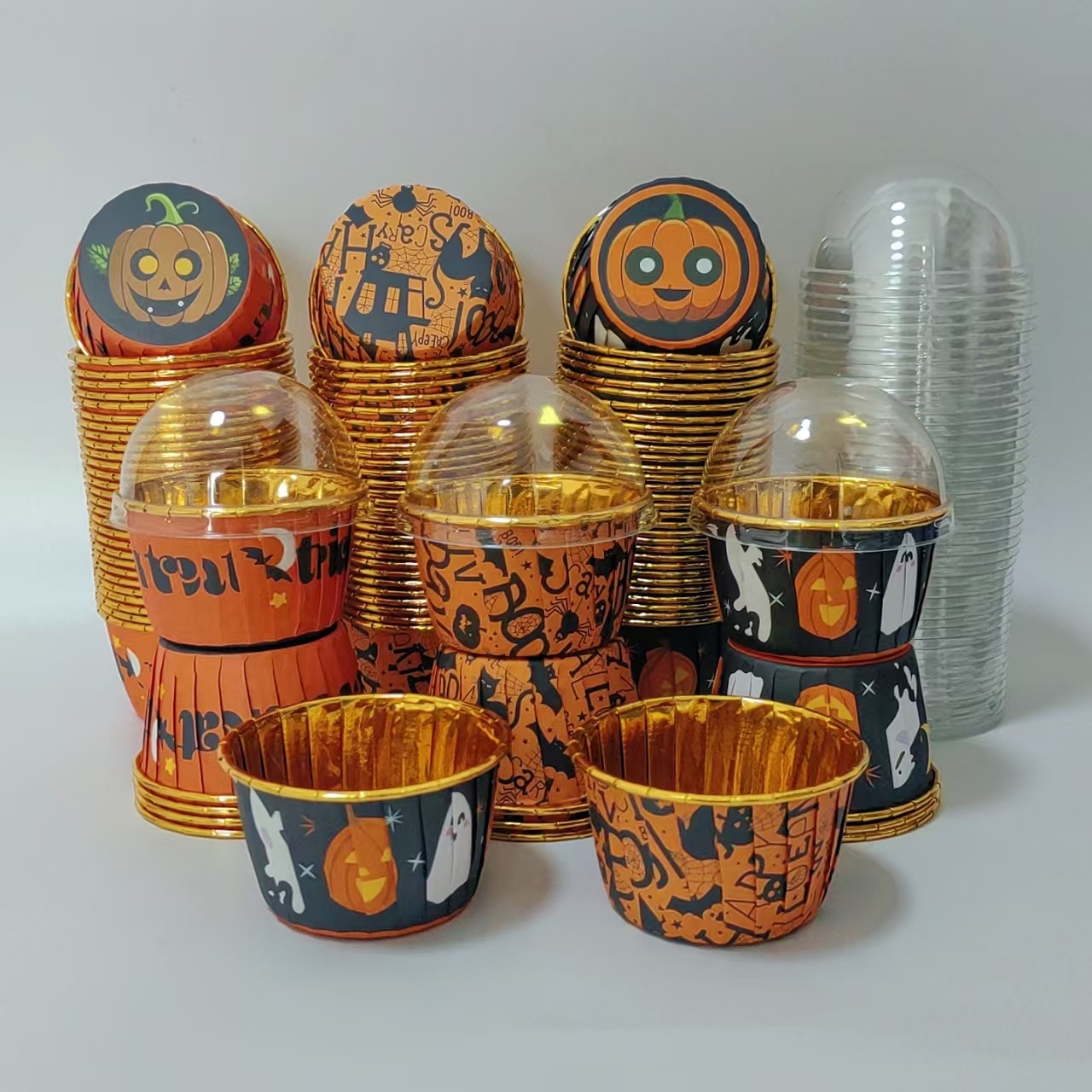 Halloween style cake cups, 50p - đánh giá và giá Plastic Cup 50Pcs