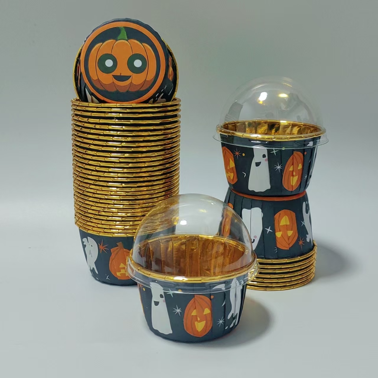 Halloween style cake cups, 50p - đánh giá và giá Plastic Cup 50Pcs