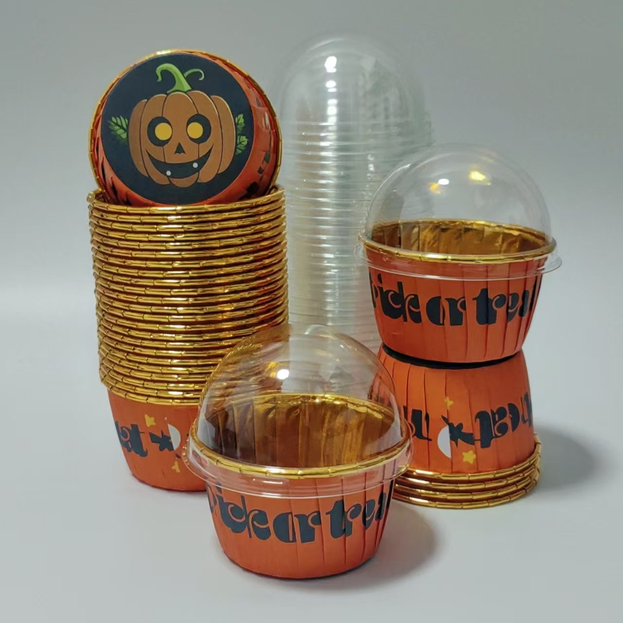 Halloween style cake cups, 50p - đánh giá và giá Plastic Cup 50Pcs