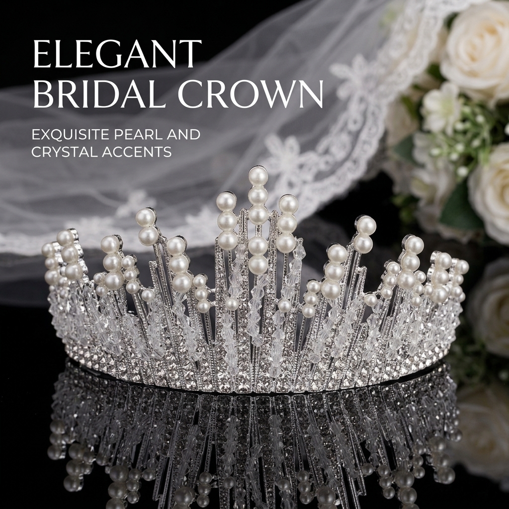 Bridal Pearl Crown Headpiece E - đánh giá và giá Event & Party Supply Photos
