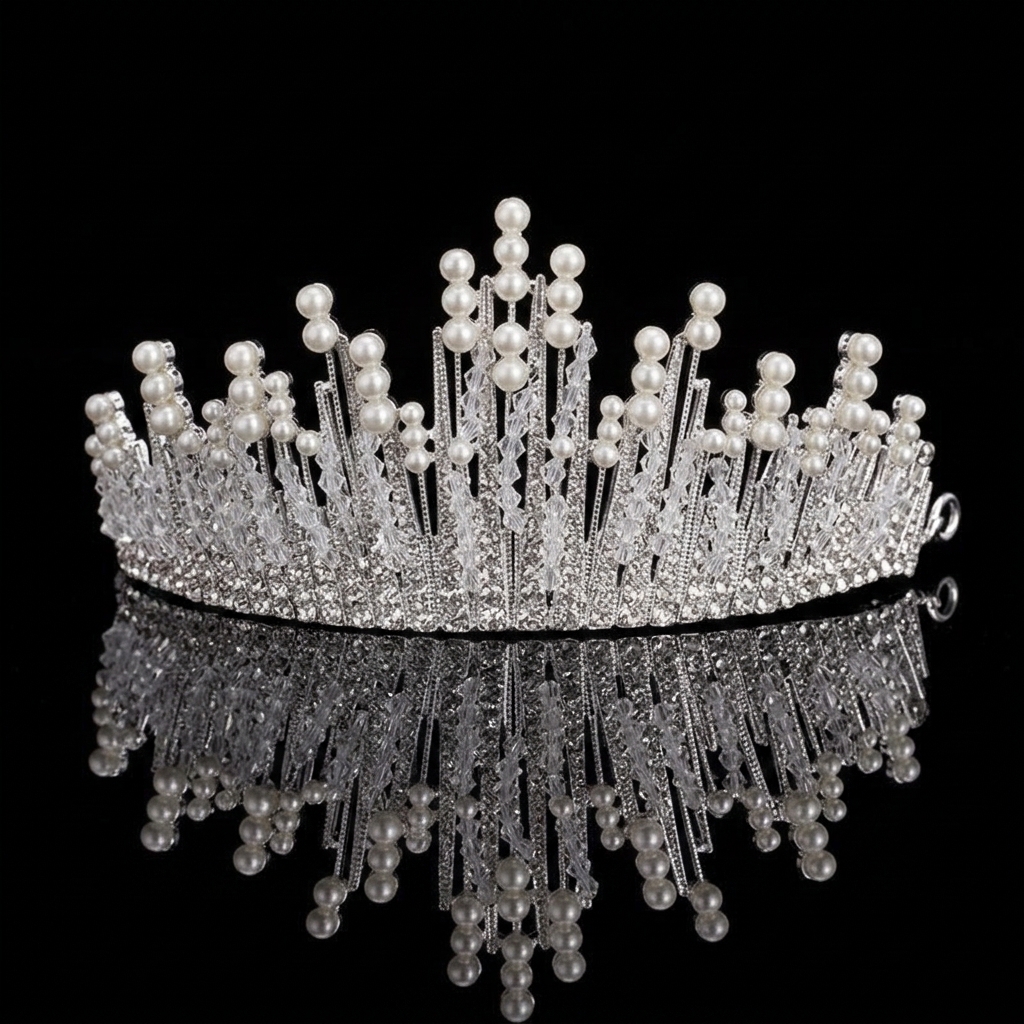 Bridal Pearl Crown Headpiece E - đánh giá và giá Event & Party Supply Photos
