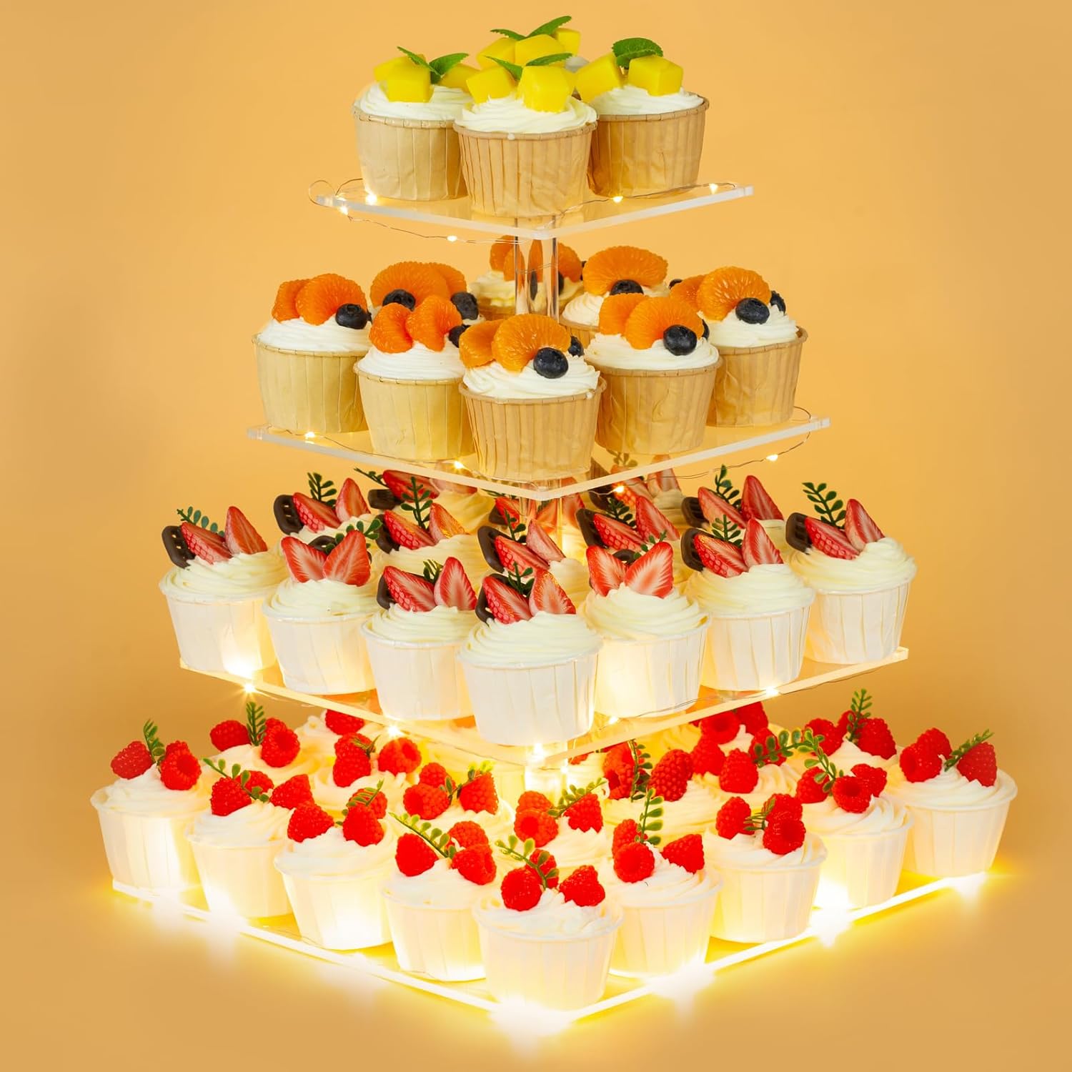 4 Tier Premium Acrylic Cupcake - đánh giá và giá Cupcake Stand Tier