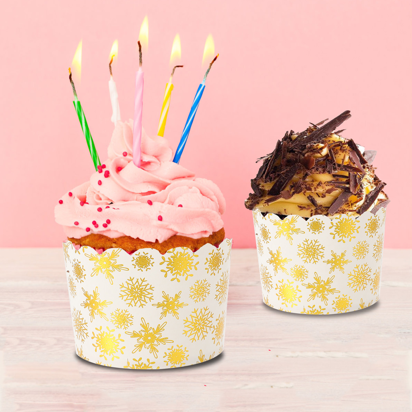 50Pcs Gold Foil Baking Cups Pr - đánh giá và giá Plastic Cup 50Pcs