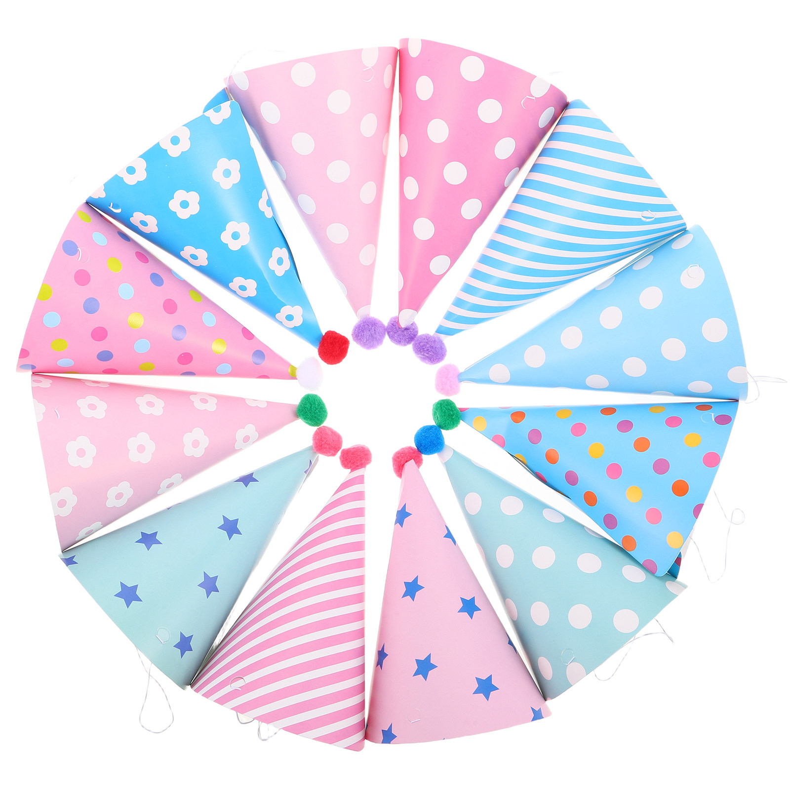 12Pcs Kids Birthday Cone Hats  - đánh giá và giá Party Hat Cone