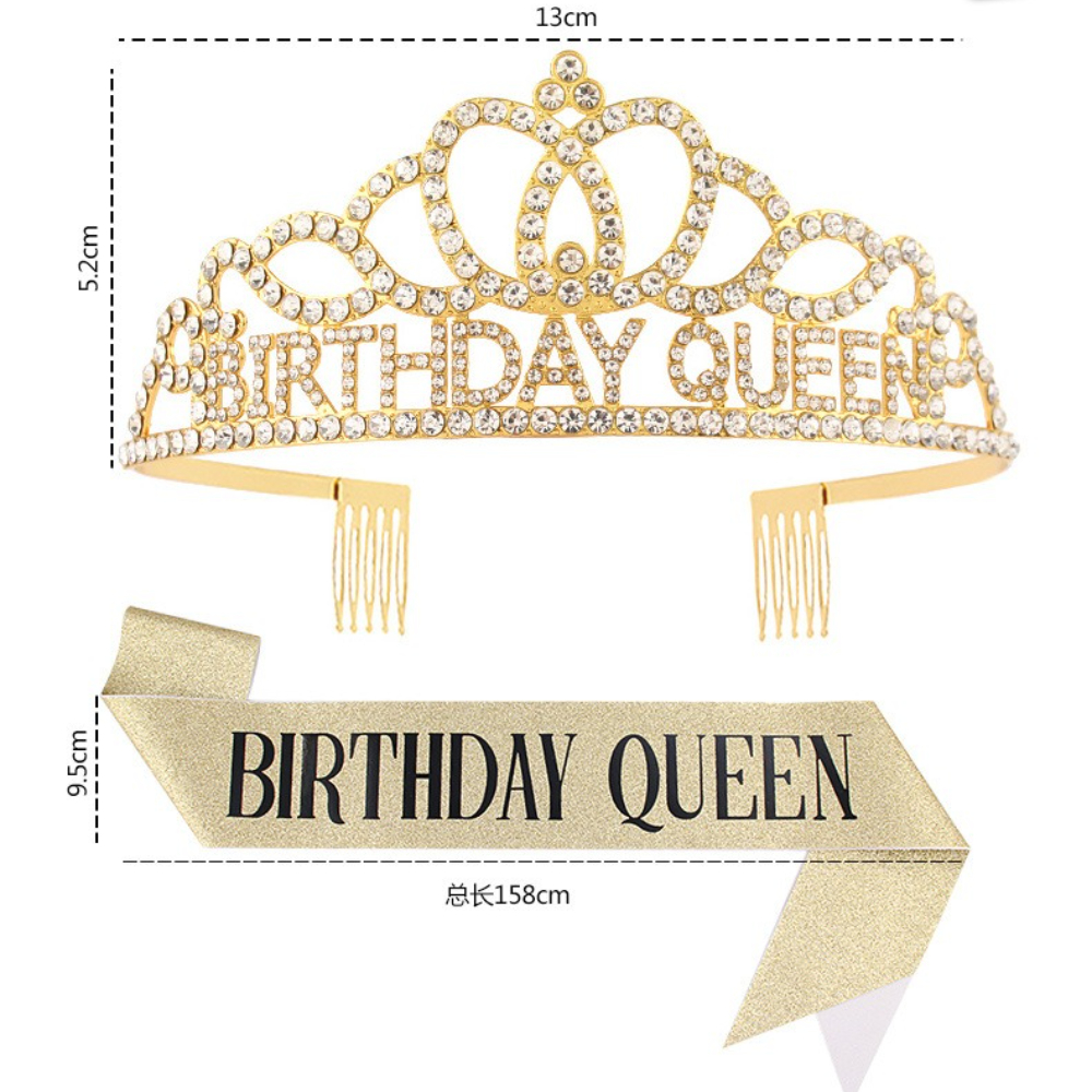 Rose Gold Glitter Birthday Que - đánh giá và giá Birthday Sash Glitter