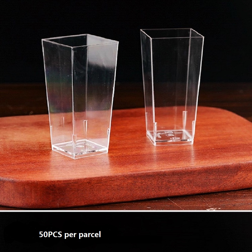 25/50/100 Pack 5oz Mini Desser - đánh giá và giá Plastic Cup 50Pcs
