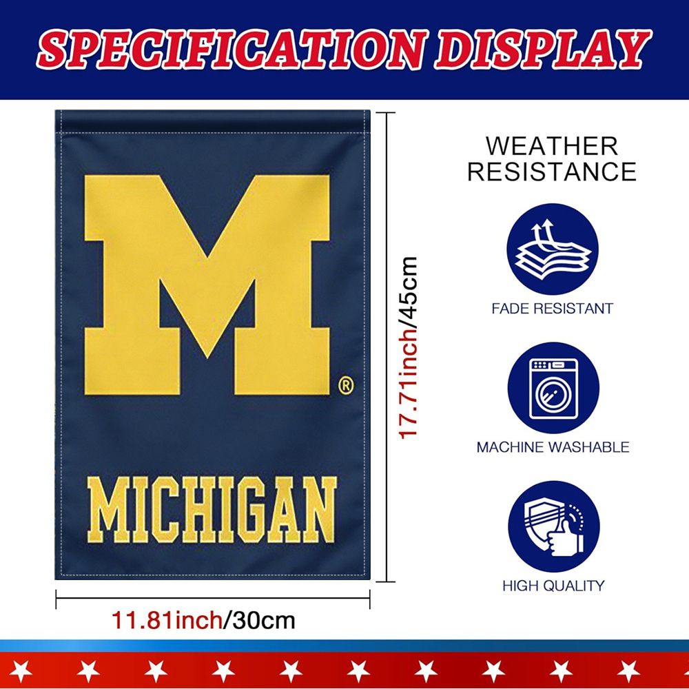 1PC, Michigan Wolverines Garde - đánh giá và giá Party Banner Gold