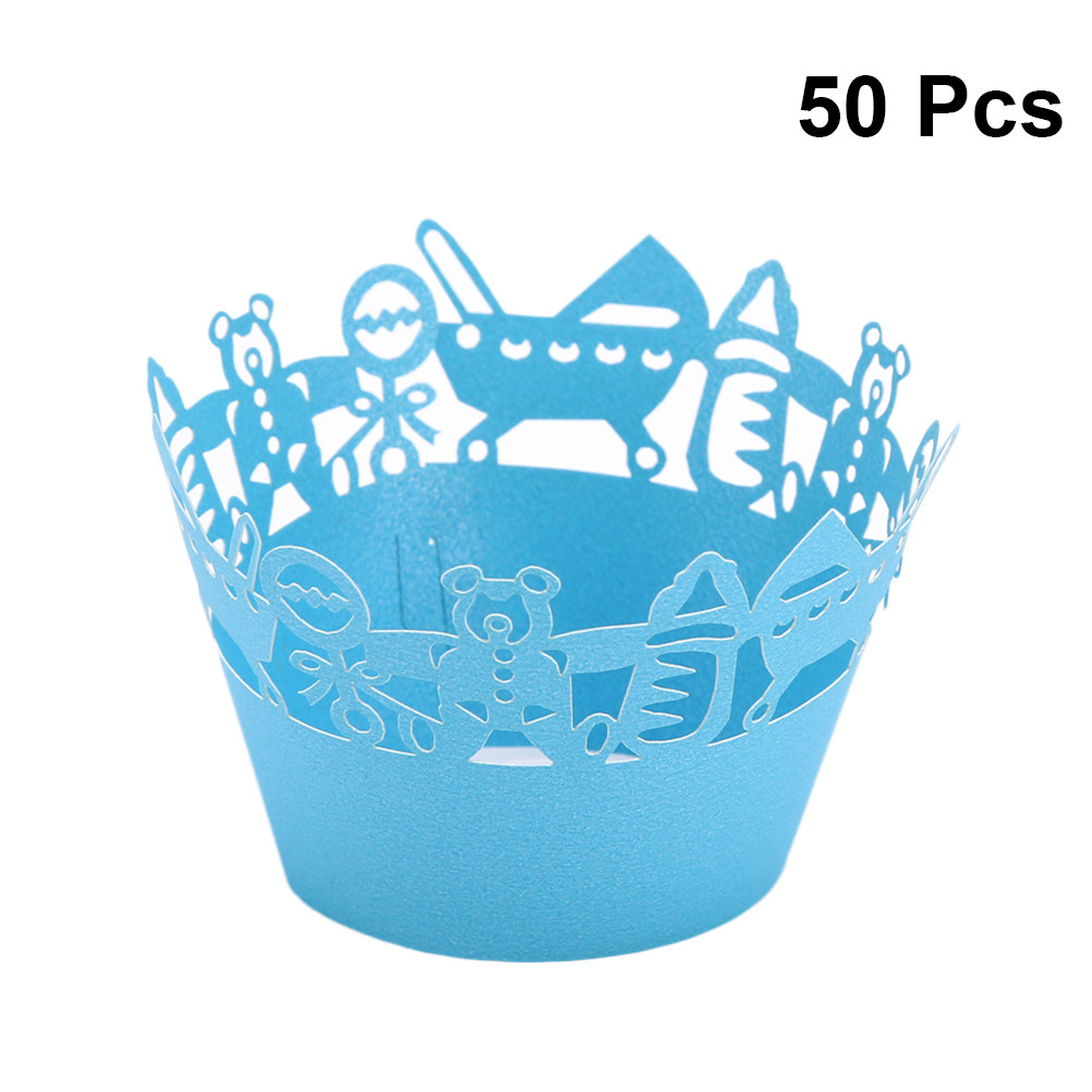 50pcs Carriage Cut Cupcake Wra - đánh giá và giá Plastic Cup 50Pcs