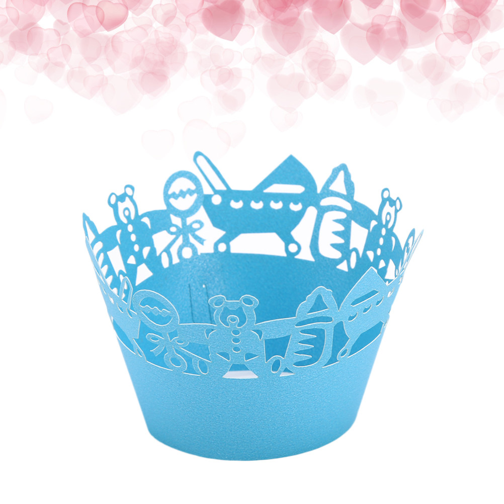 50pcs Carriage Cut Cupcake Wra - đánh giá và giá Plastic Cup 50Pcs