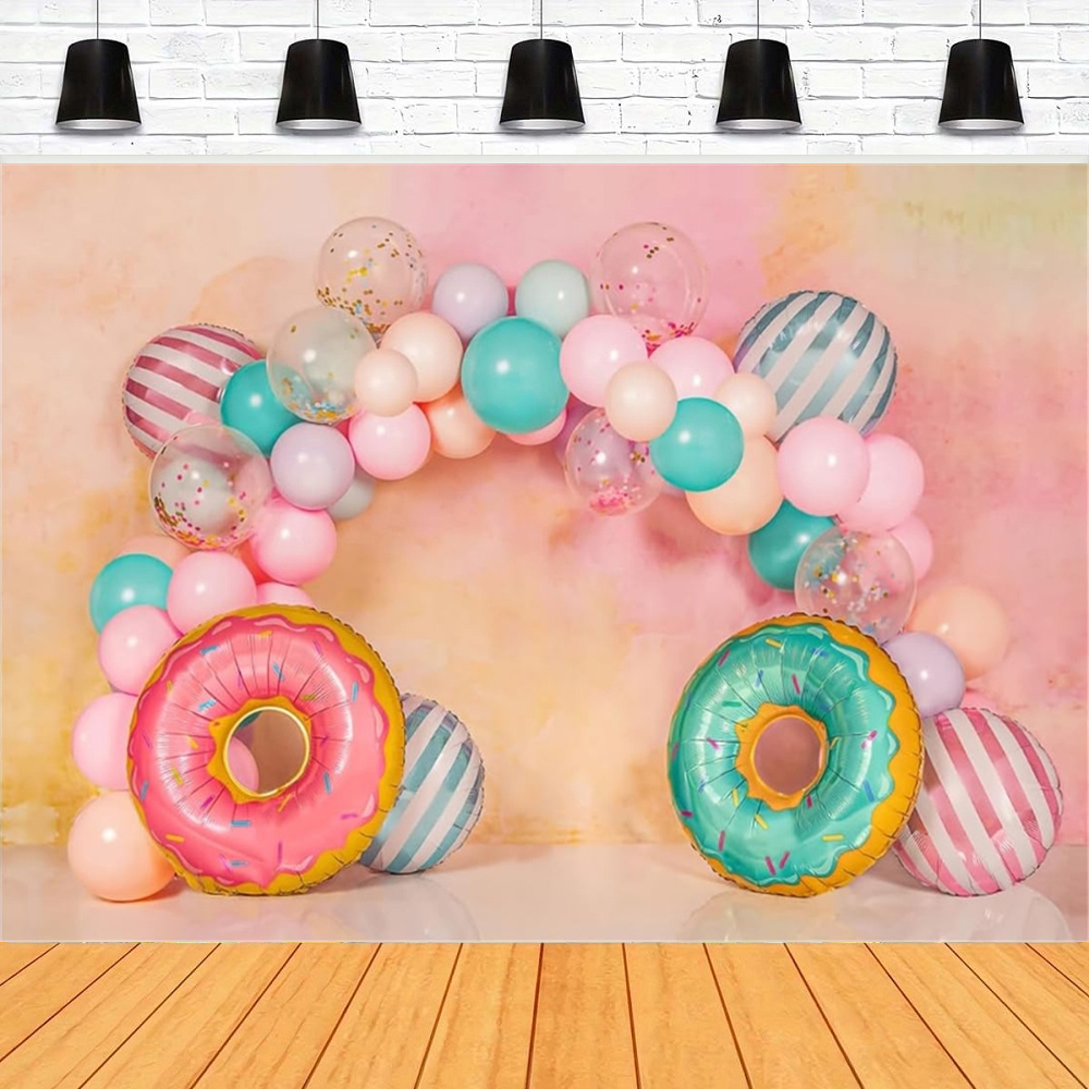 Donut Photography Backdrop Pin - đánh giá và giá Dessert Table Backdrop