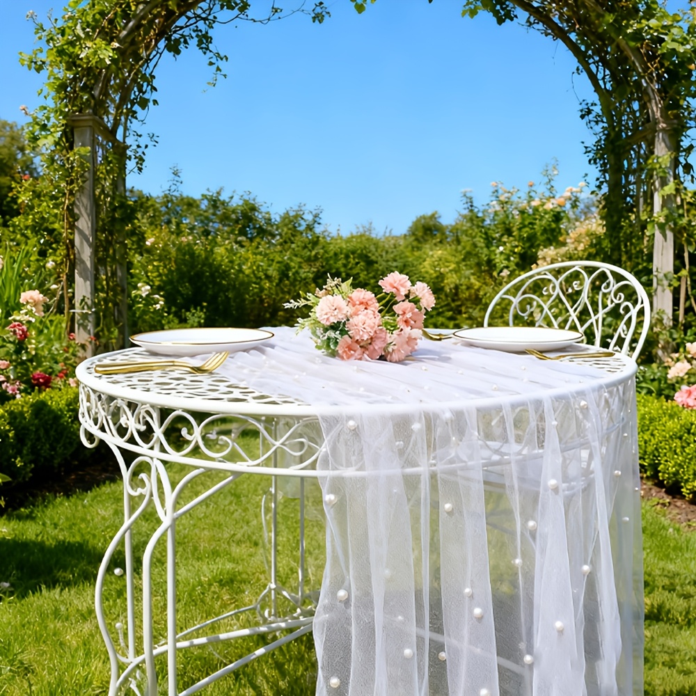 300cmX160cm Pearl Mesh Fabric  - đánh giá và giá Dessert Table Backdrop
