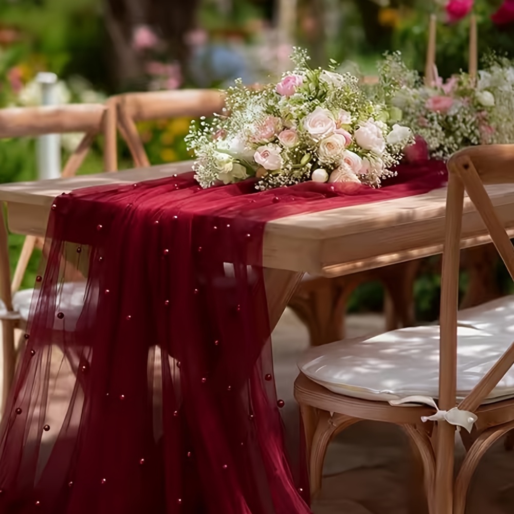 300cmX160cm Pearl Mesh Fabric  - đánh giá và giá Dessert Table Backdrop