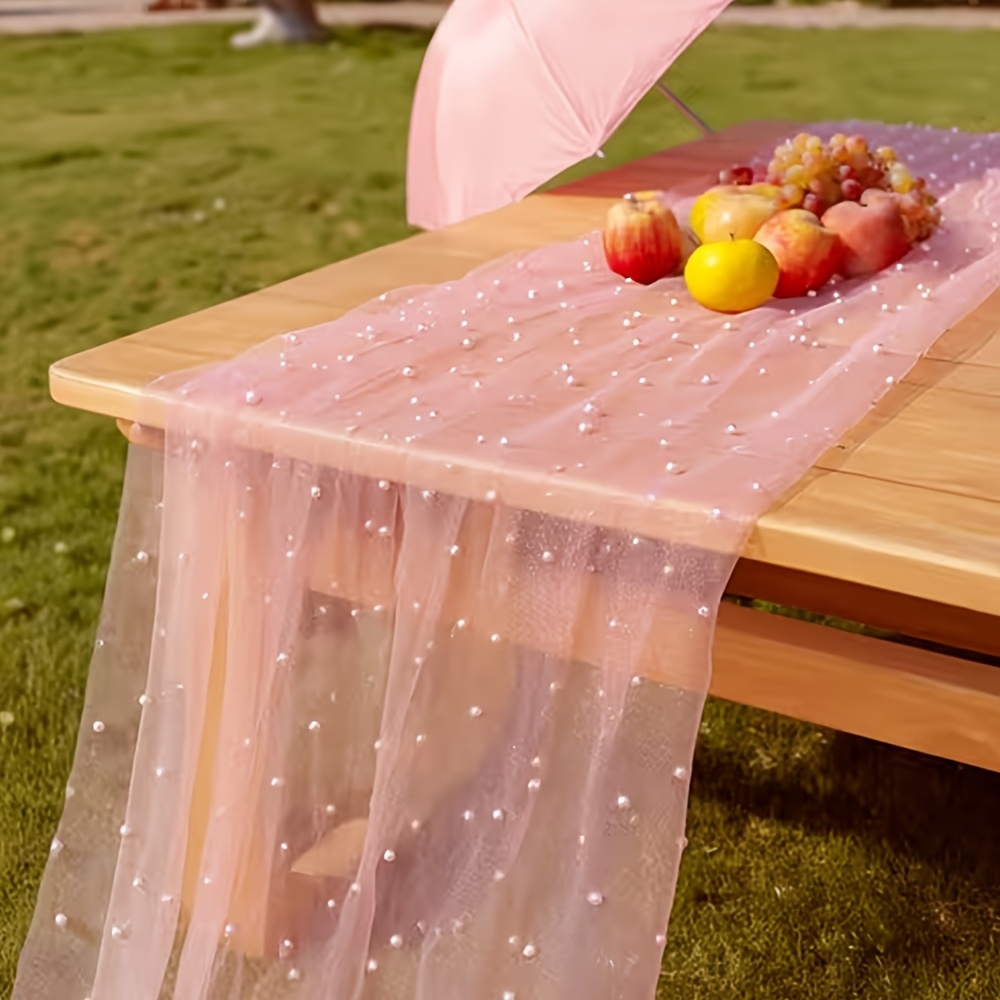 300cmX160cm Pearl Mesh Fabric  - đánh giá và giá Dessert Table Backdrop
