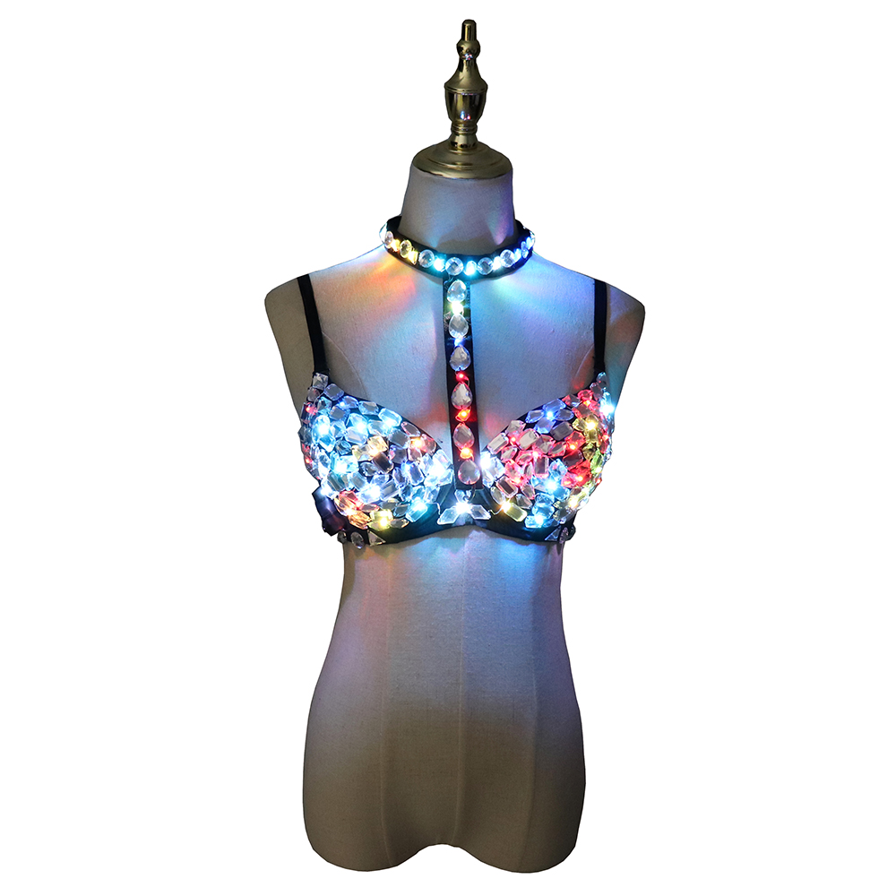 Nightclub Ds Sexy LED Bra Colo - đánh giá và giá Event Party Dj
