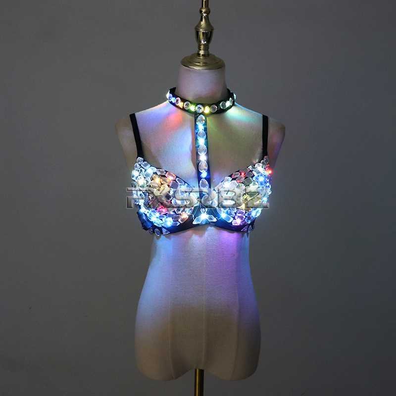 Nightclub Ds Sexy LED Bra Colo - đánh giá và giá Event Party Dj