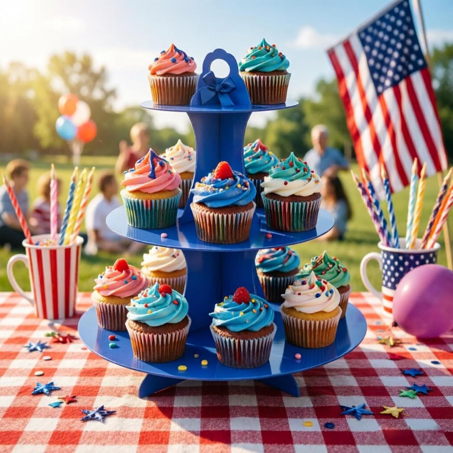3-Tier Cupcake Stand, 2Pcs, St - đánh giá và giá Cupcake Stand Tier