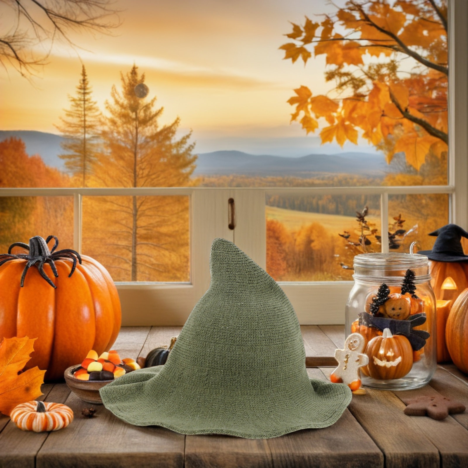 Halloween Witch Hat Wool Blend - đánh giá và giá Party Hat Cone