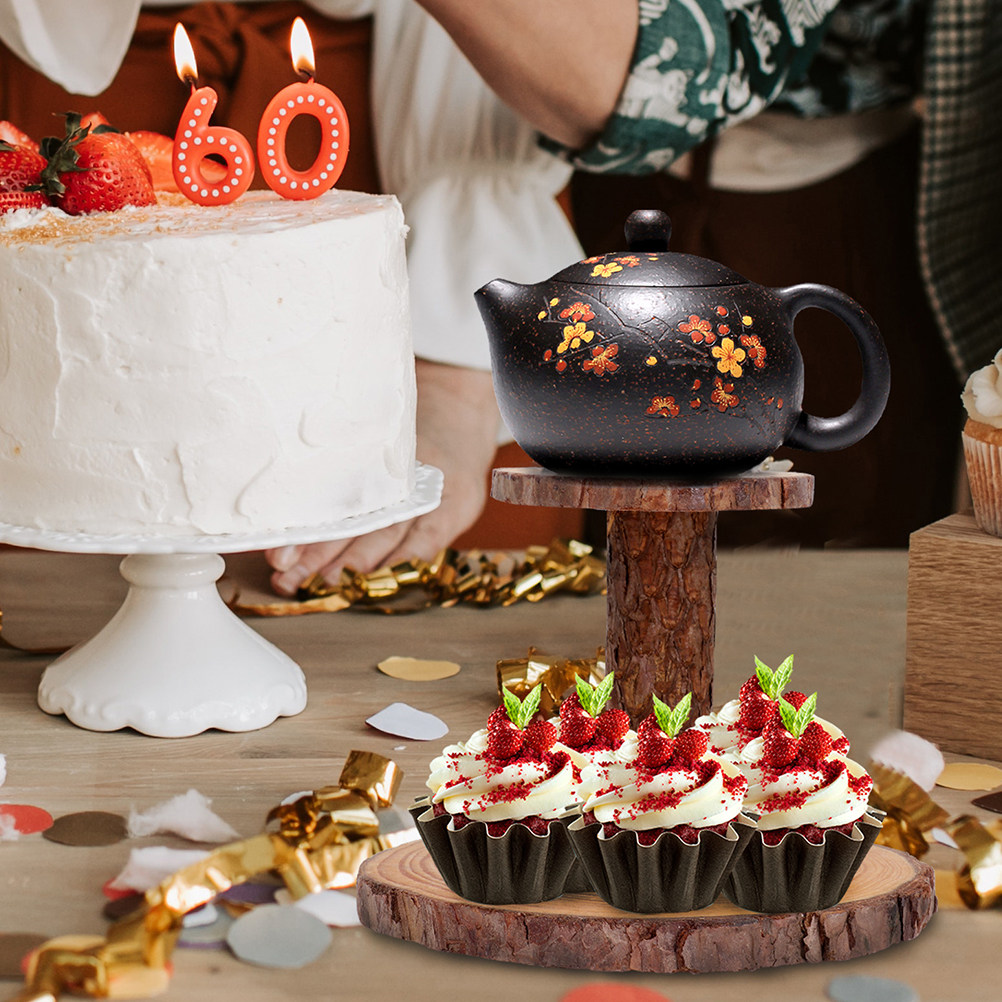 Multi-Tiered Cake Stand Rustic - đánh giá và giá Cupcake Stand Tier