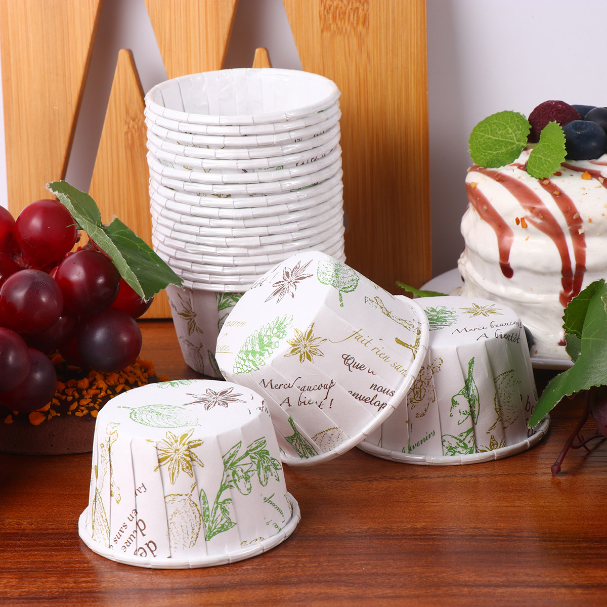 50Pcs Premium Cake Mold Paper  - đánh giá và giá Plastic Cup 50Pcs