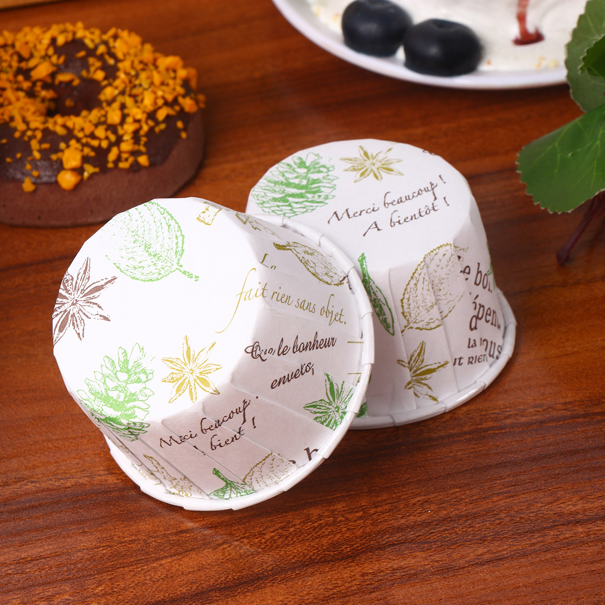 50Pcs Premium Cake Mold Paper  - đánh giá và giá Plastic Cup 50Pcs