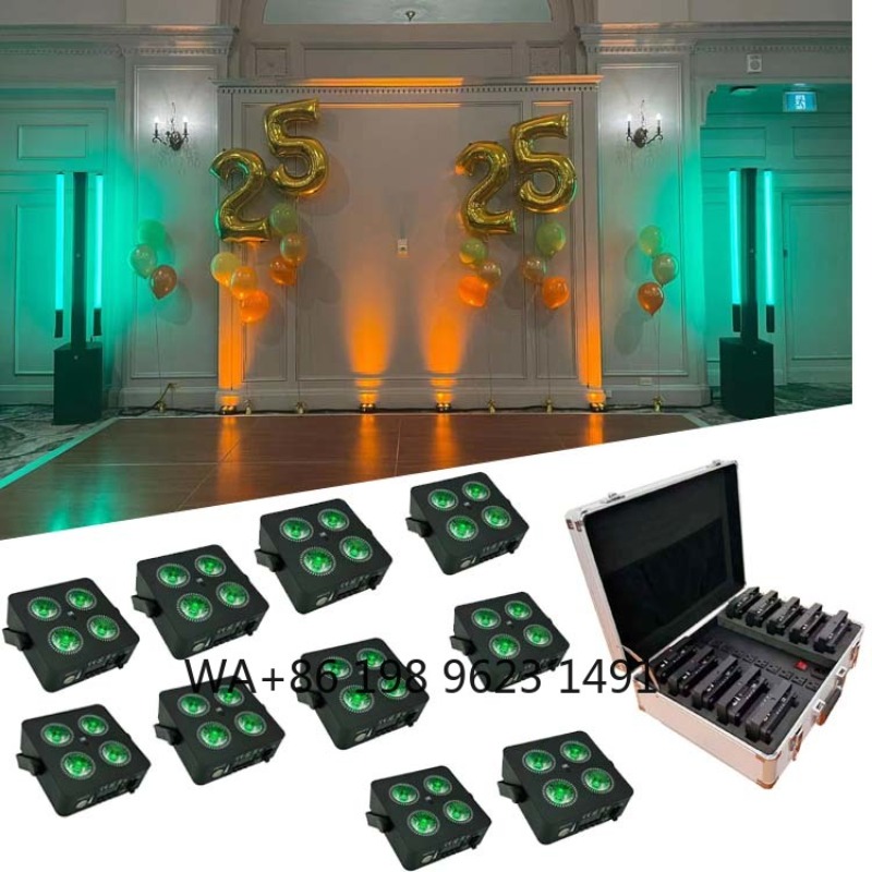 4X18W Flat Mini LED Par Light  - đánh giá và giá Event Party Dj