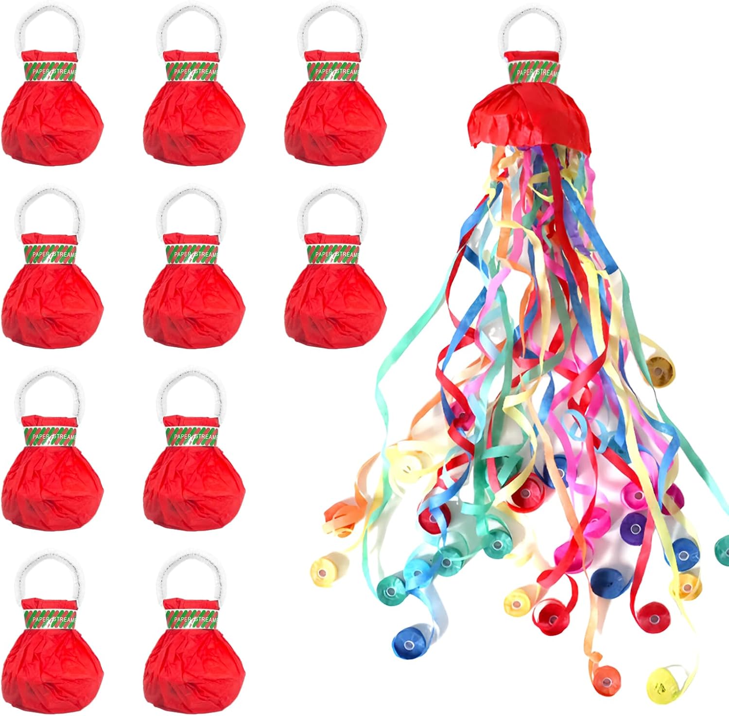 10pcs Hand Throw Streamers No  - đánh giá và giá Confetti Cannon Tube