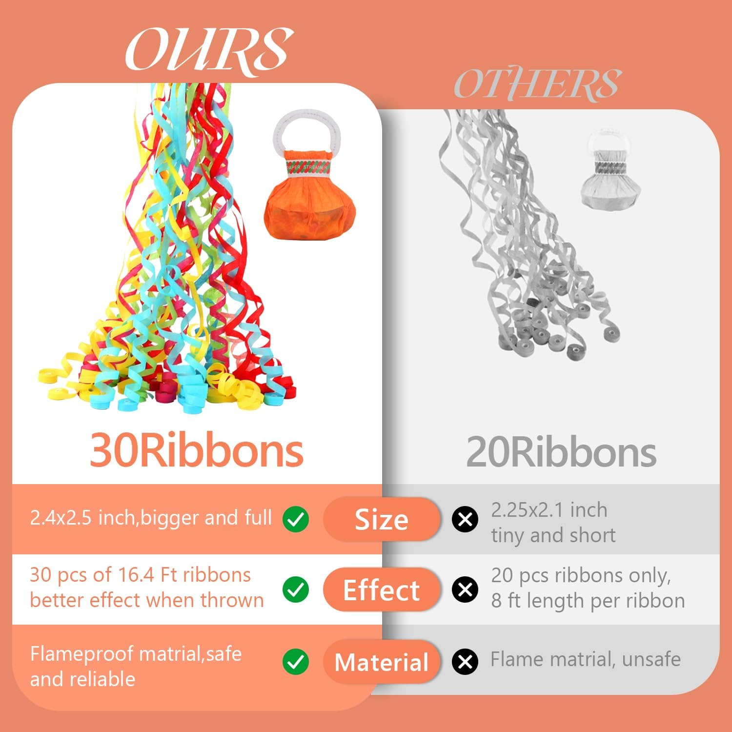 10pcs Hand Throw Streamers No  - đánh giá và giá Confetti Cannon Tube