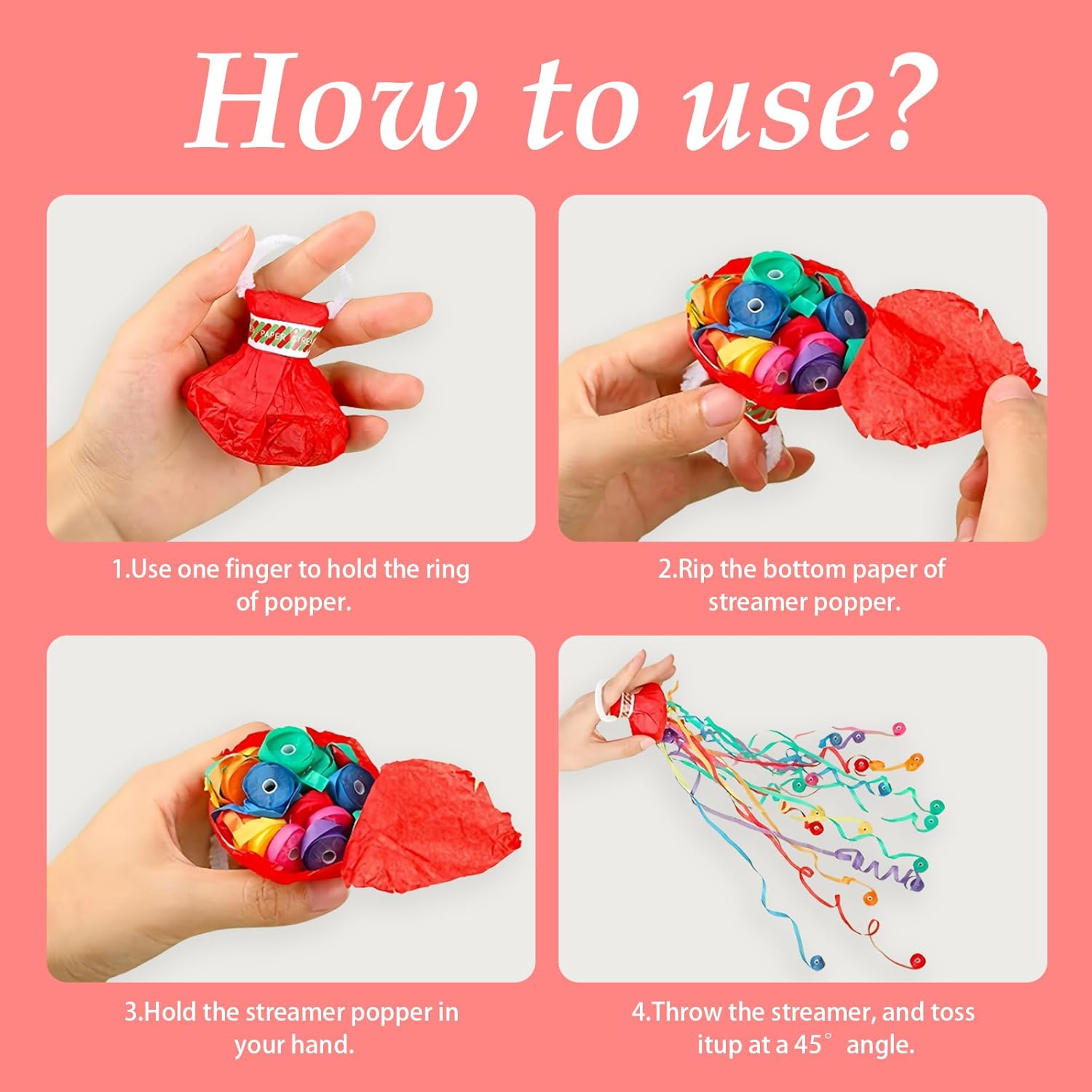 10pcs Hand Throw Streamers No  - đánh giá và giá Confetti Cannon Tube