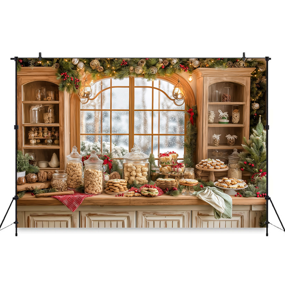 Christmas-Themed Dessert Table - đánh giá và giá Dessert Table Backdrop