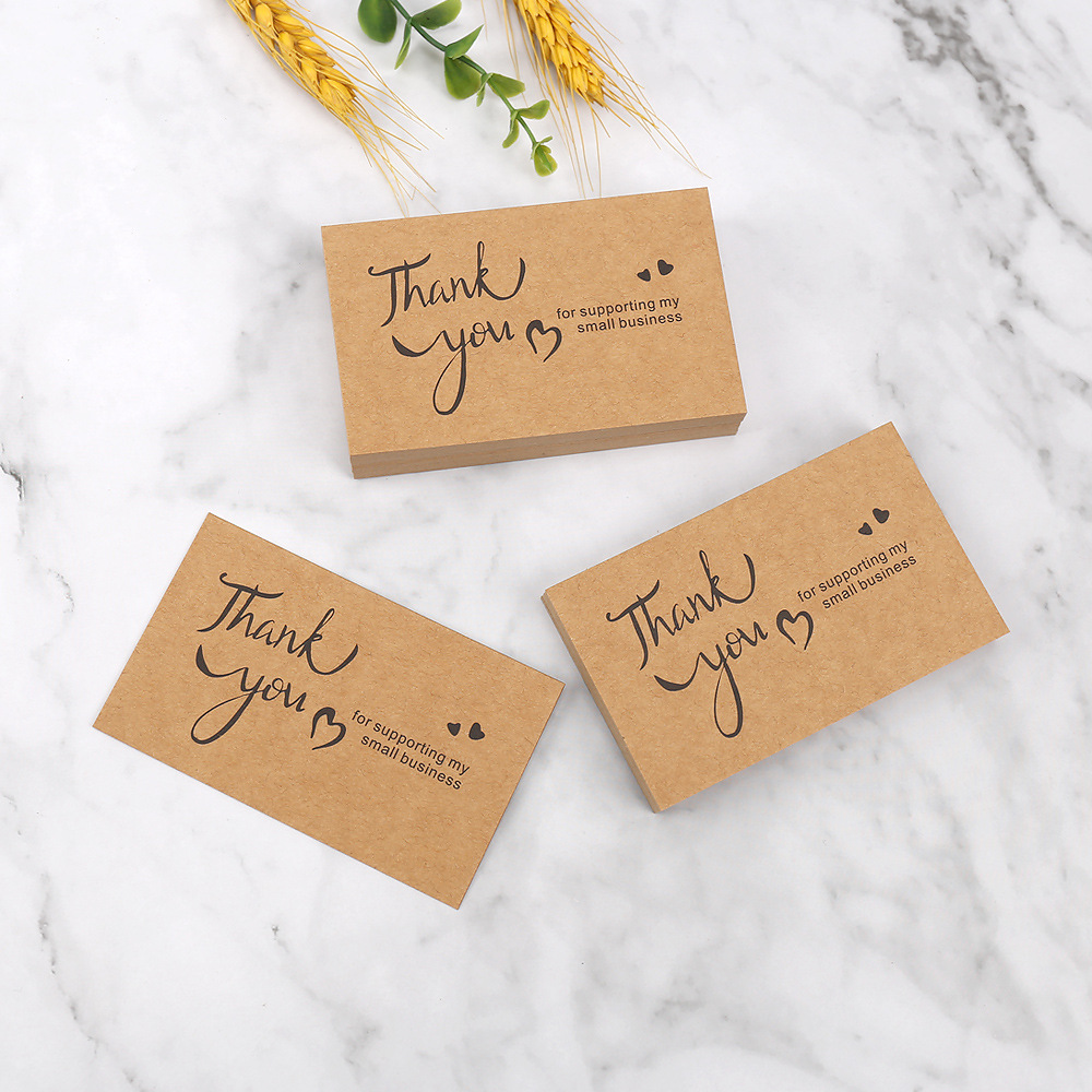 50pcs Thank You Cards Kraft Pa - đánh giá và giá Party Event Supply Store
