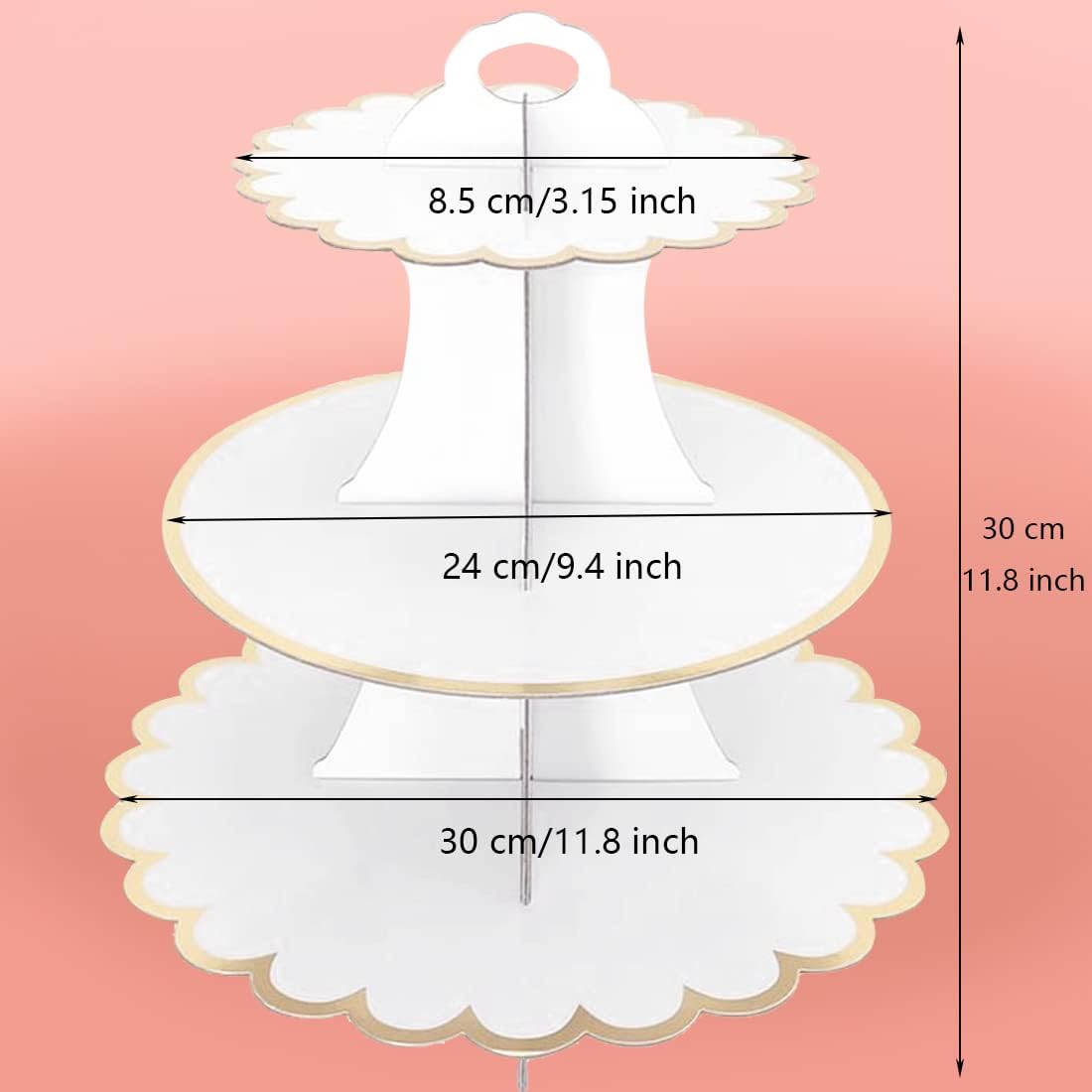 Cardboard Cake Stand 3 Tier, D - đánh giá và giá Cupcake Stand Tier