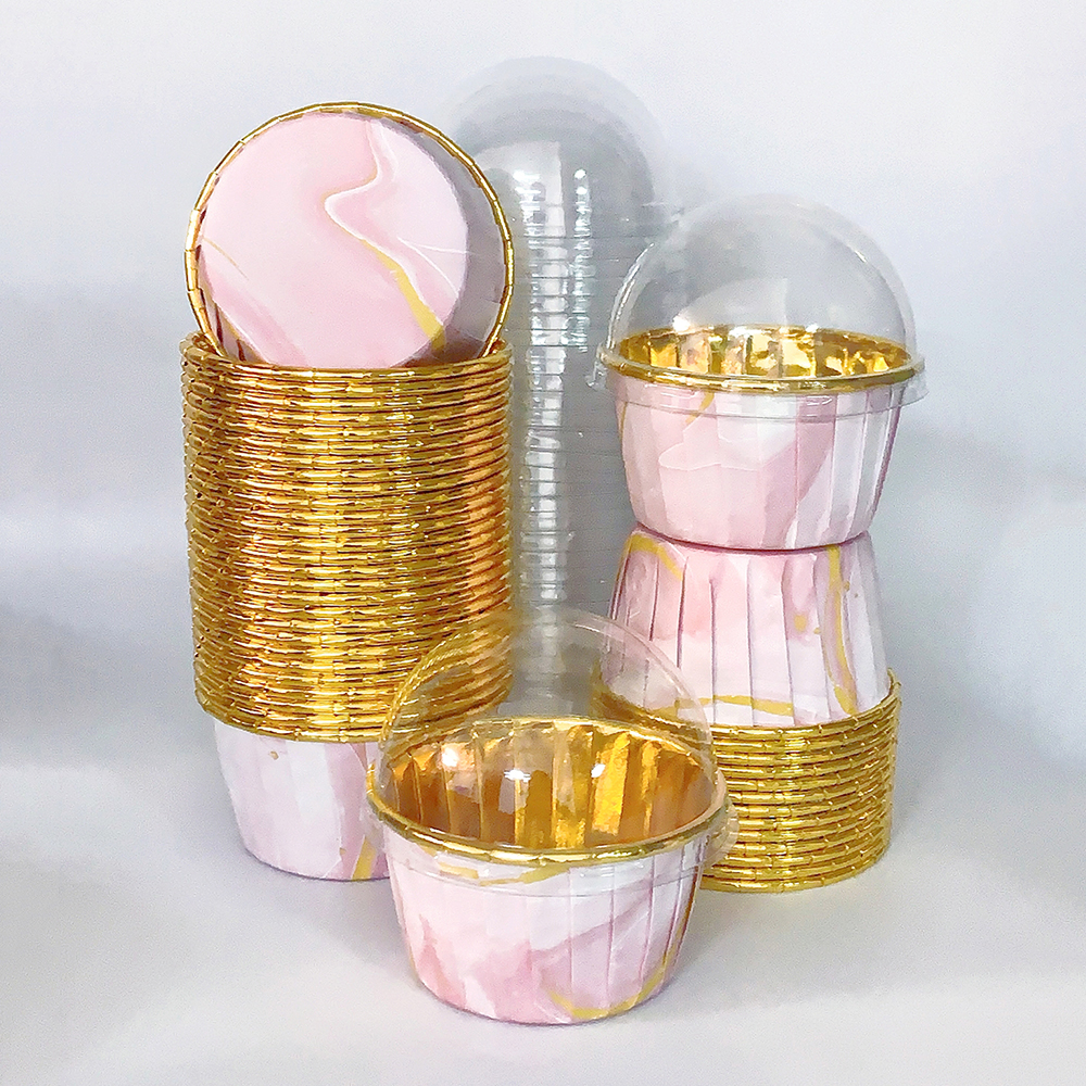 Set, 50pcs Disposable Cupcake  - đánh giá và giá Plastic Cup 50Pcs