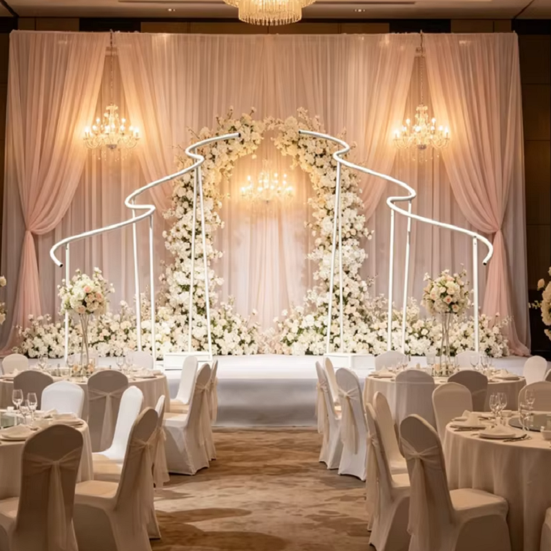 Luxury Wave Shape Frame Outdoo - đánh giá và giá Party Event Supply Store