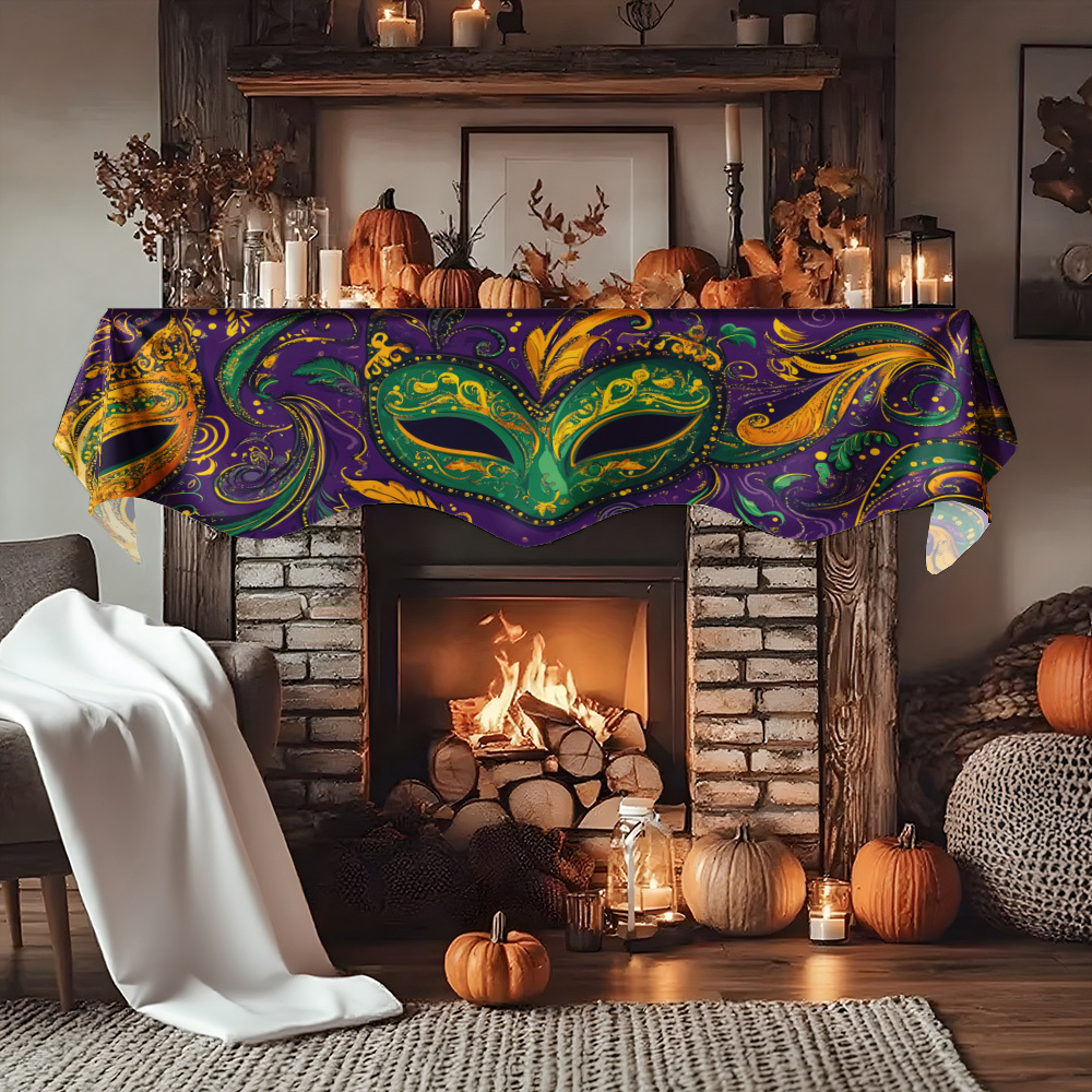 1Pc Carnival Mask Fireplace Sc - đánh giá và giá Party Banner Gold