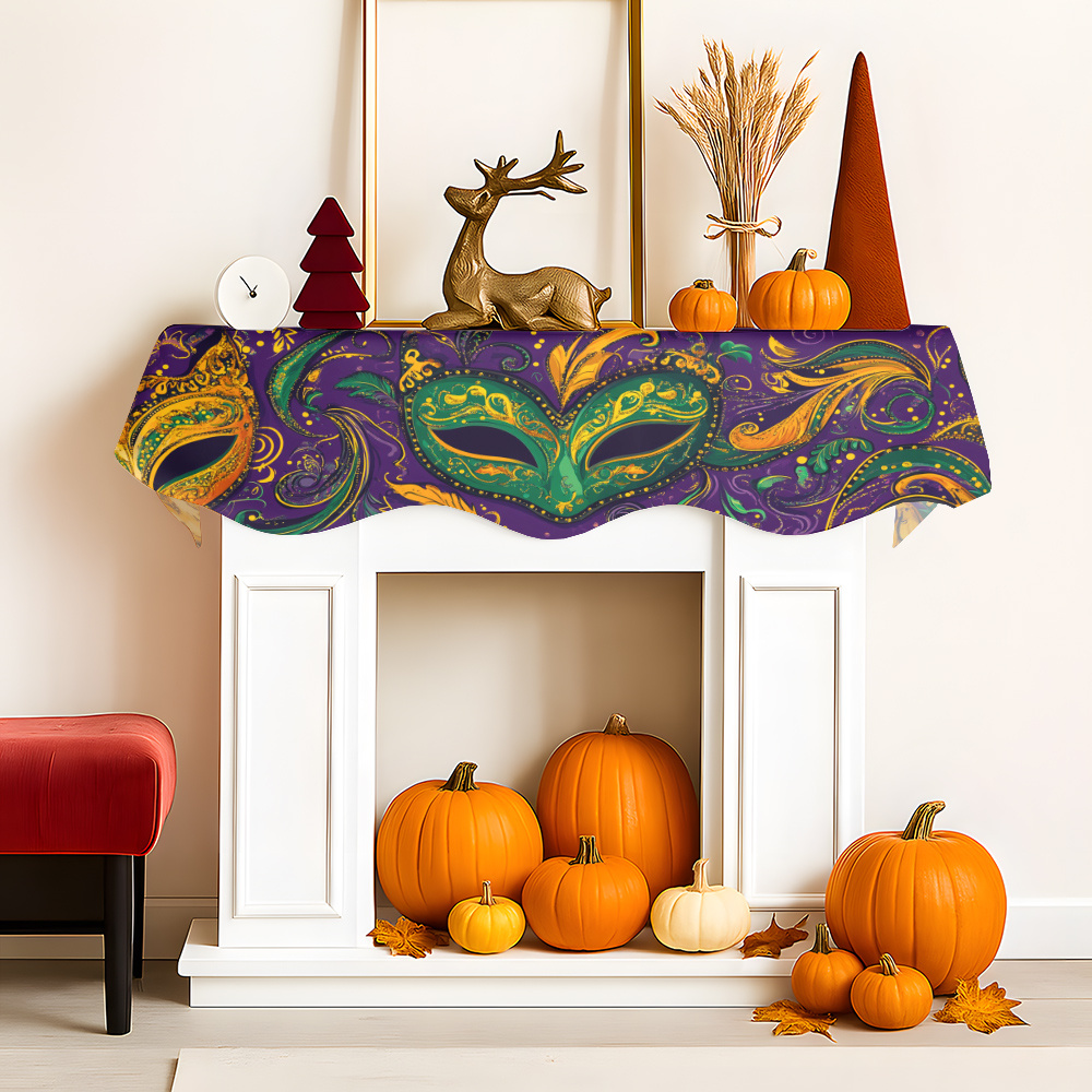 1Pc Carnival Mask Fireplace Sc - đánh giá và giá Party Banner Gold