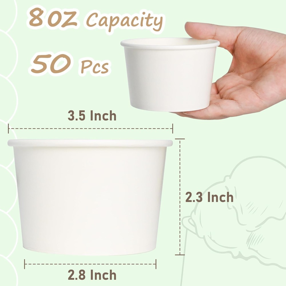 50pcs 8oz Disposable Paper Cup - đánh giá và giá Plastic Cup 50Pcs