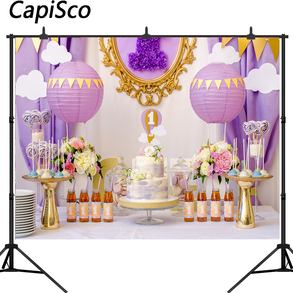 Capisco birthday photography b - đánh giá và giá Dessert Table Backdrop