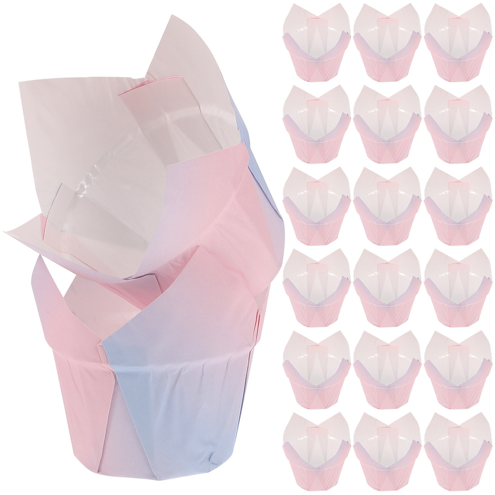 50Pcs Tulip Cupcake Liners Pap - đánh giá và giá Plastic Cup 50Pcs
