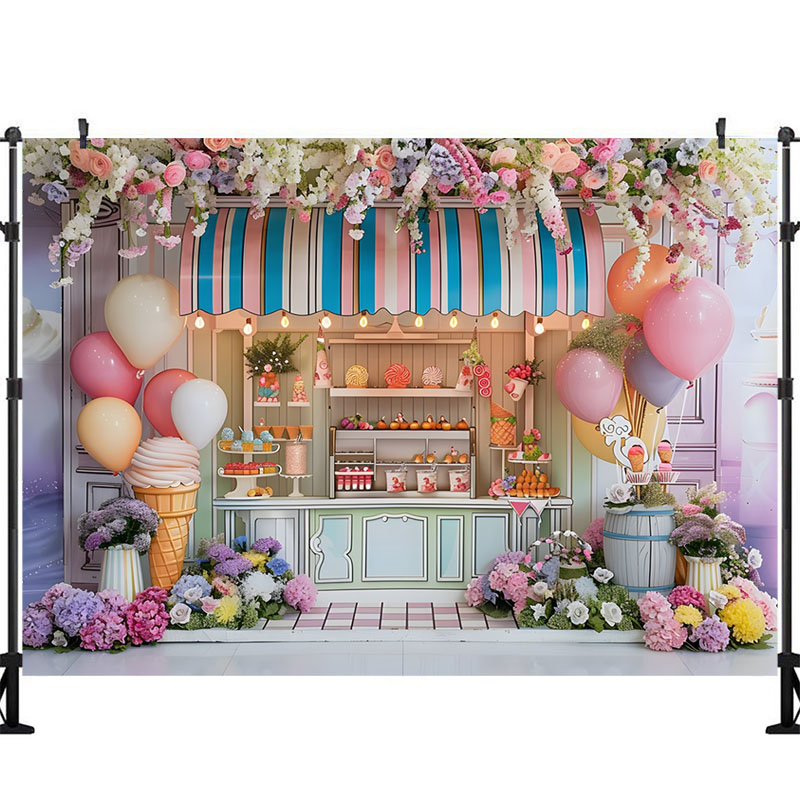 Ice Cream Photography Backgrou - đánh giá và giá Party Event Supply Store