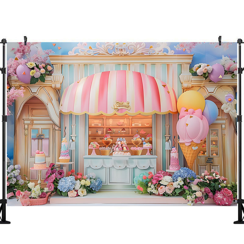 Ice Cream Photography Backgrou - đánh giá và giá Party Event Supply Store
