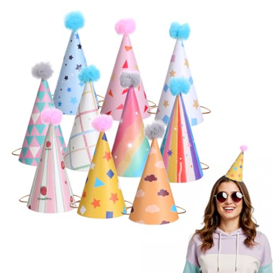 10 PCS Birthday Party Hats for - đánh giá và giá Party Hat Cone