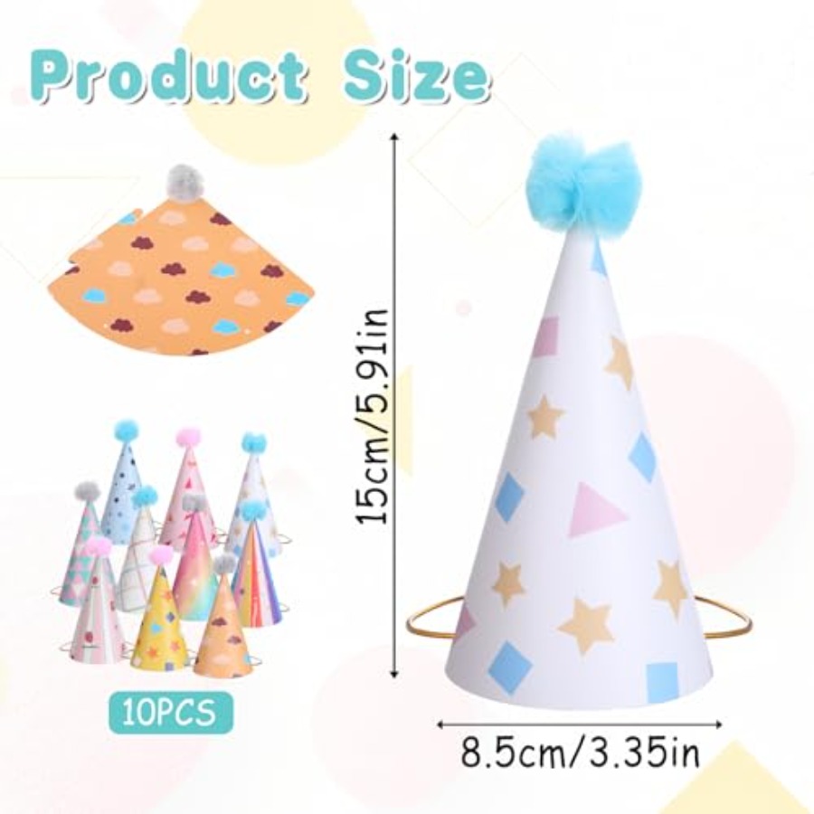 10 PCS Birthday Party Hats for - đánh giá và giá Party Hat Cone