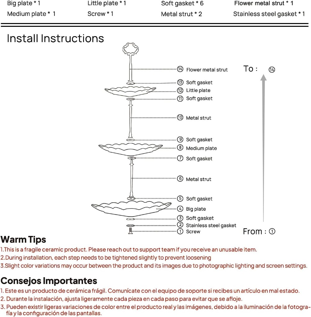 3 Tier Porcelain Cupcake Stand - đánh giá và giá Cupcake Stand Tier