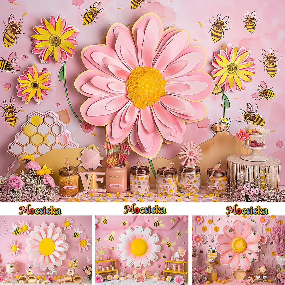 Mocsicka Sweet Daisy Girl Birt - đánh giá và giá Dessert Table Backdrop